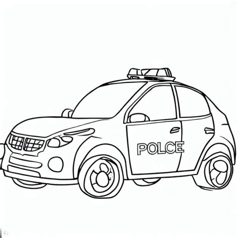 Police Car Coloring Page Color My Pages