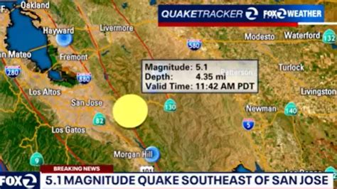 San Jose Earthquake Bay Area Feels 51 Magnitude Quake Ktvu Fox 2