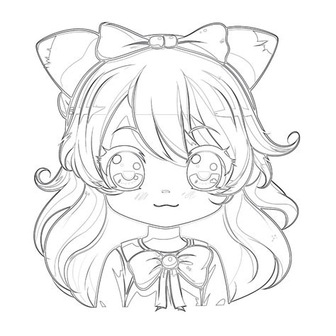 Anime Coloring Pages Easy | Coloring Pages Mimi Panda