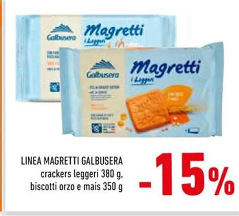 Linea Magretti Galbusera Crackers Leggeri G Biscotti Orzo E Mais