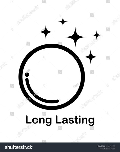 Vector Illustration Long Lasting Icon On Stock Vector (Royalty Free