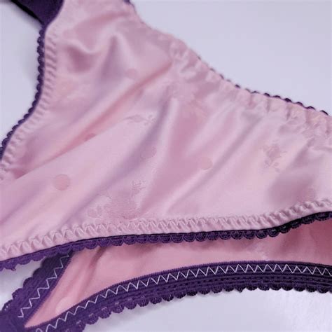 All Satin Pink Garter Belt Men Sissy Lingerie Sets Plus Size Sissy Crossdressing Lingerie