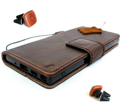 Genuine Vintage leather case for Samsung Galaxy Note 10 PLUS book wall ...