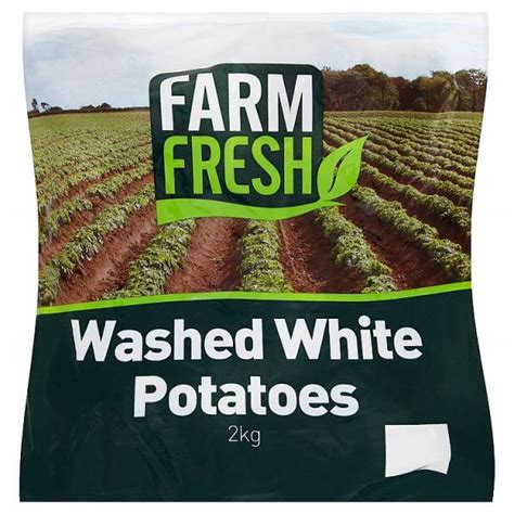 Farm Fresh Washed White Potatoes 2kg Dans Goods