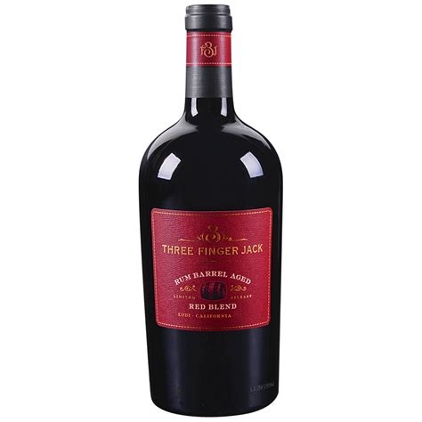 Three Finger Jack Rum Barrel Aged Red Blend 750 Ml Applejack