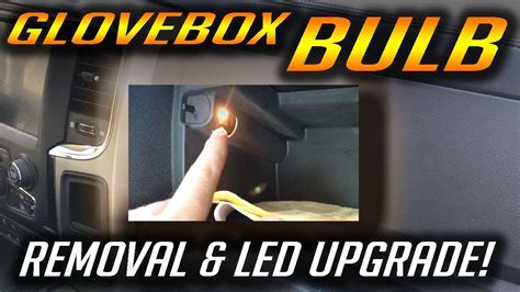 dodge ram glove box light bulb   removal upgrade youtube