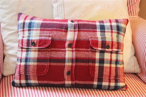 Tutorial Flannel Shirt Pillow Cover Sewing