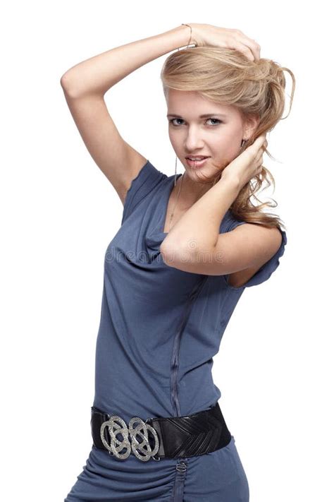 Beautiful Blonde European Girl Stock Photo Image Of Portrait Female