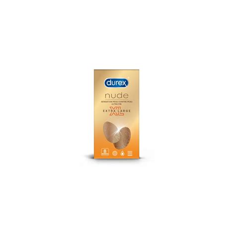 DUREX Nude Préservatifs XL extra large préservatifs pas cher Auchan fr