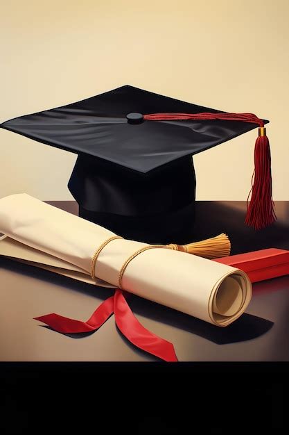 Premium Photo Cap And Diploma