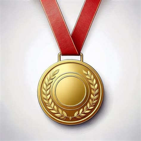 gold medal   red ribbon   gold medal premium ai