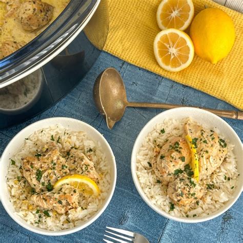 Slow Cooker Creamy Lemon Chicken - Just Slow Cooker Recipes