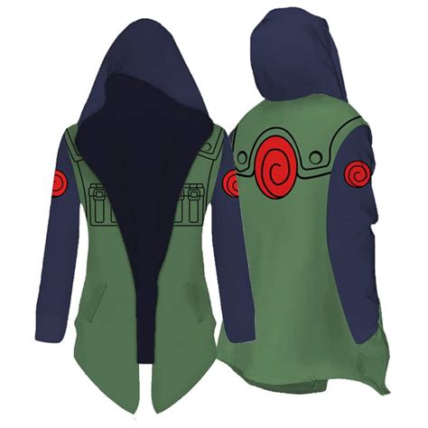 Naruto Hoodie Jacket Kakashi Hatake Cloak Overcoat Prestige Life