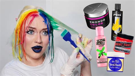 I Dyed My Hair With Every Single Hair Dye I Own Youtube