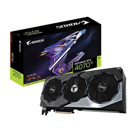 GIGABYTE AORUS GeForce RTX 4070 Ti ELITE 12G (GV-N407TAORUS E-12GD ...
