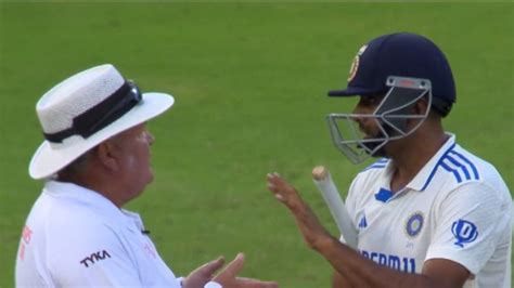 R Ashwin and umpire Marais Erasmus embroil in animated quarrel on Day 1 ...