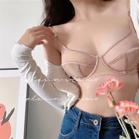 Ultrathin Bra Women S Lace Underwear Wire Bralette Comfortable Lingerie Colors Shopee