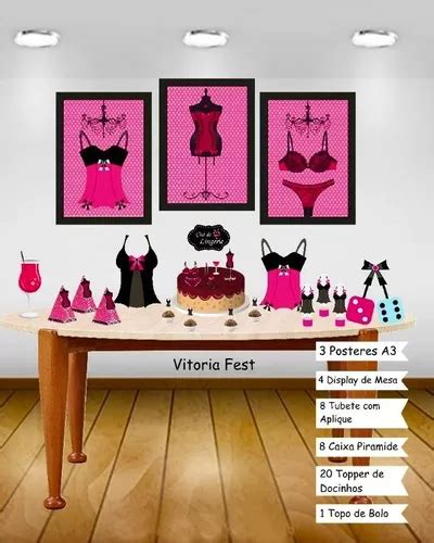 Kit Decora O Para Festa Ch De Lingerie Premium Parcelamento Sem Juros