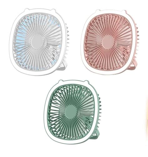 خرید پنکه شارژی رینگ لایت دار مدل 44953