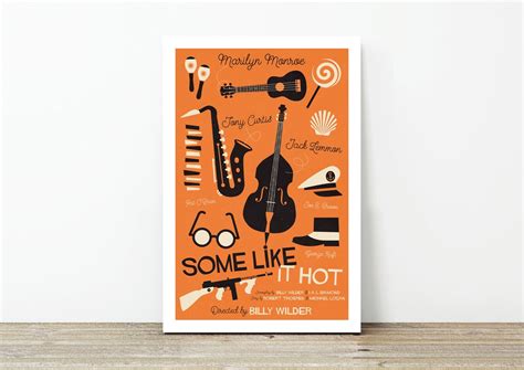 Some Like It Hot Movie Poster Unframed Print Only Etsy