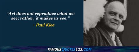 Paul Klee Quotes on Art, Perception, Truth and Belief