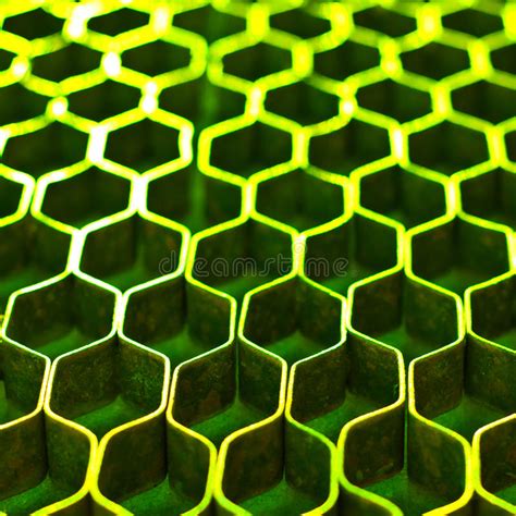 Malla Hexagonal De La Textura Del Metal Fotos Libres De Derechos