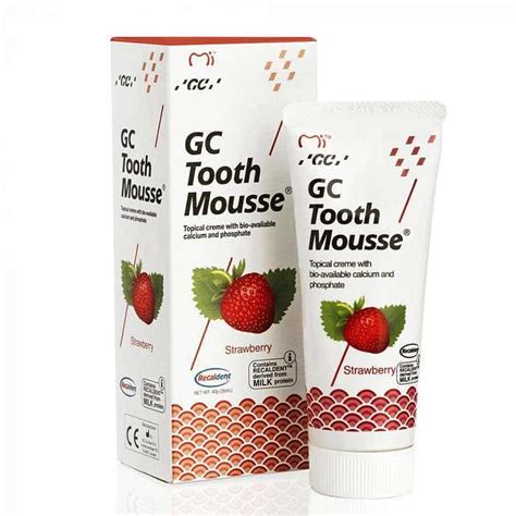 Зубной гель GC Tooth Mousse Клубника, 35 мл - Зубная Аптека Бишкек