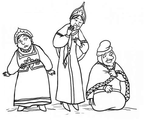 Раскраска Сказка о царе Салтане 3 - Бесплатнo Pаспечатать или Cкачать ...