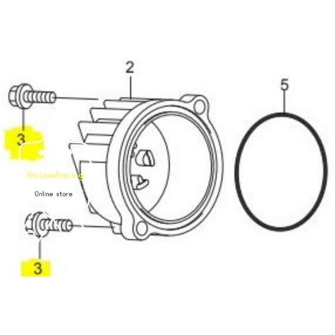 Modenas Kriss Oil Filter Cap Screw Penapis Minyak Tudung Cover Skru