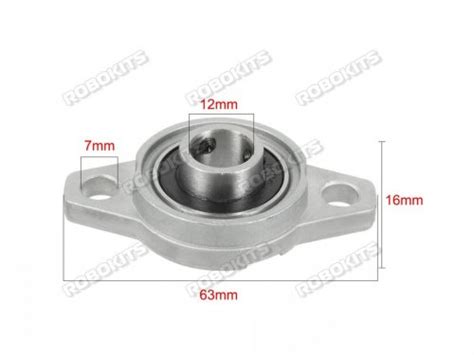 FL001 Flanged Bearing KFL001 Pillow Block Mounted Ball Bearing PGN 4 ...