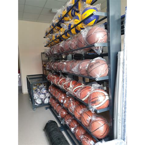 Стеллаж «Премиум» для мячей, односторонний - покупайте у нас с завода ...