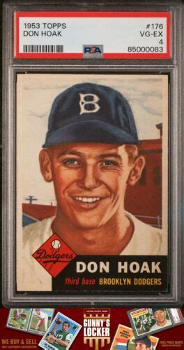 Topps Don Hoak Brooklyn Dodgers Psa Vg Ex Ebay