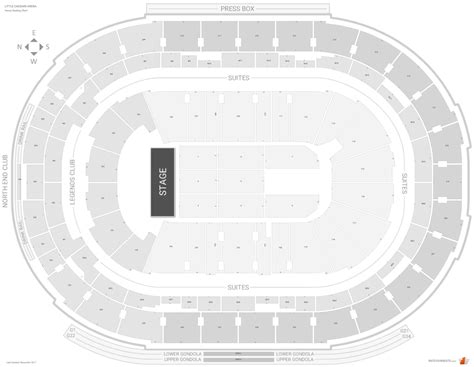 Little Caesars Arena: Combat Sports and Boxing Seating Map 28