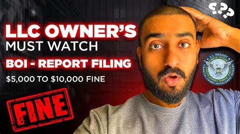 Llc Owner Must Watch How To File Boi Report With Fincen Youtube