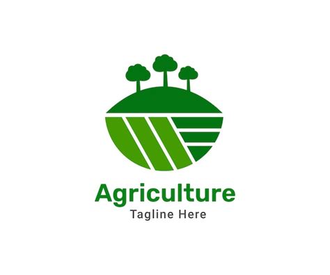Современный и простой шаблон дизайна логотипа сельского хозяйства ...