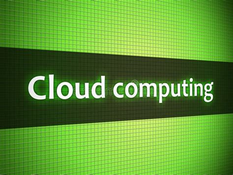 Cloud Computing Words On Display Stock Illustration Illustration Of