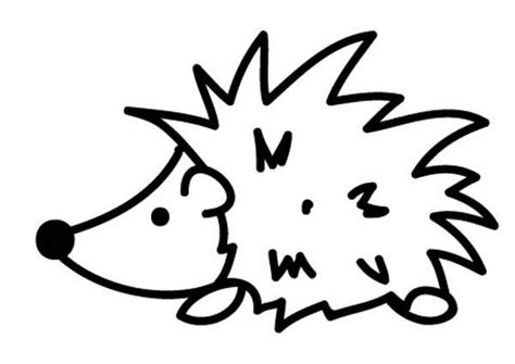 Ausmalbild Tiere: Igel zum Ausmalen kostenlos ausdrucken | Ausmalbilder