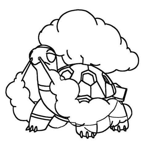 Torkoal Coloring Page Print Ideashortcut