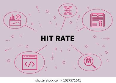 business illustration showing concept hit rate stock illustration