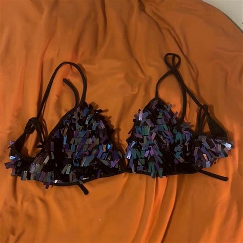 Bear Dance Tops Nbw Bikini Festival Top Holographic Tassles Poshmark
