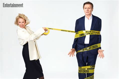 See The Naked Gun Stars Liam Neeson And Pamela Anderson Cover Shoot Photos