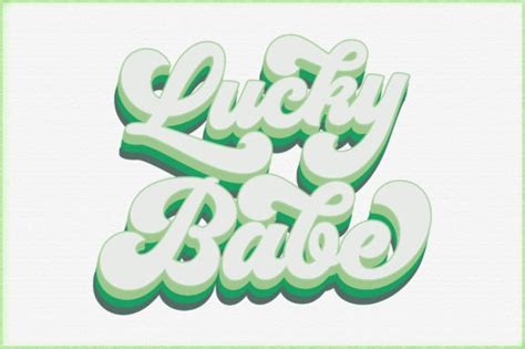 Lucky Babe Sublimation Graphic By Mini Cutt Creative Fabrica