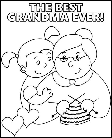 The Best Grandma Coloring Page Printable Topcoloringpages Net