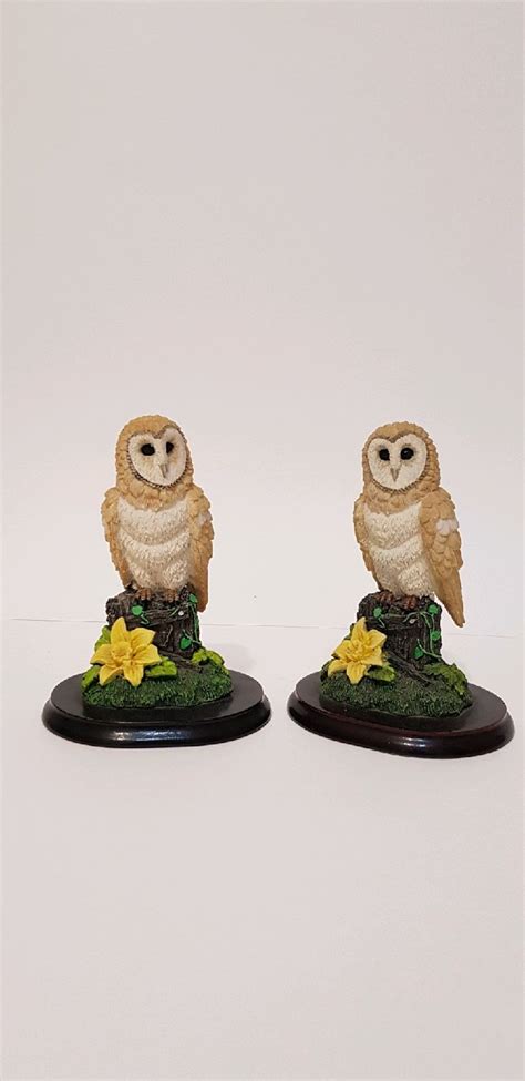 Винтаж: Фигурка статуэтка совы "Сова на ветке" из полимерной смолы ...