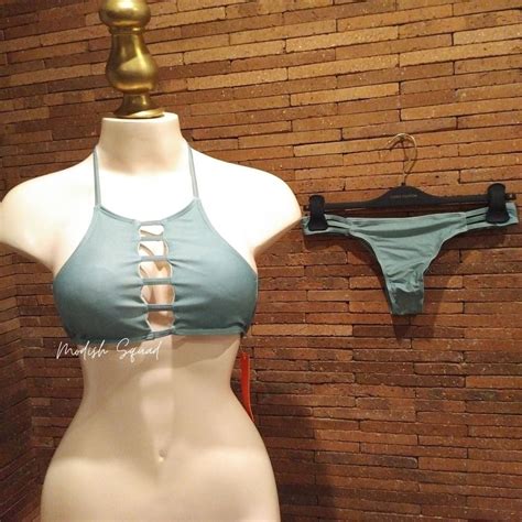 BNEW L Bikini Set Green Bikini Sexy Bikini Set Sexy Swimsuit Large