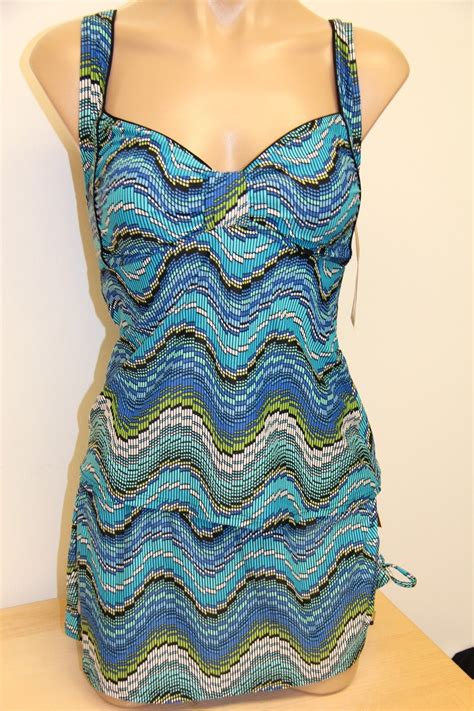 NWT Captiva Swimsuit Bikini Pc Set Sz S DD Cup Tankini Skirt EBay