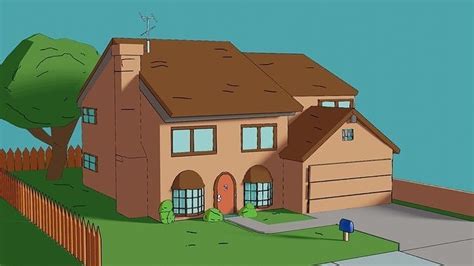 3D model The Simpsons House VR / AR / low-poly | CGTrader