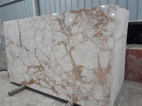 Beige Polished Finish Imported Marble Thickness 16 Mm Size Big Slab