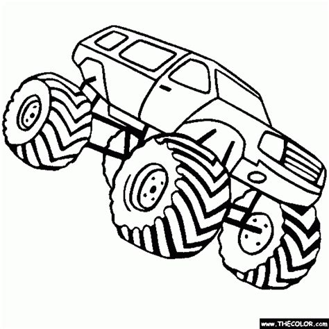 20 Free Printable Monster Truck Coloring Pages