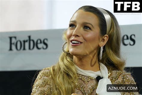 Blake Lively Sexy Seen Flaunting Her Hot Legs At The Forbes Summit In Manhattan Aznude